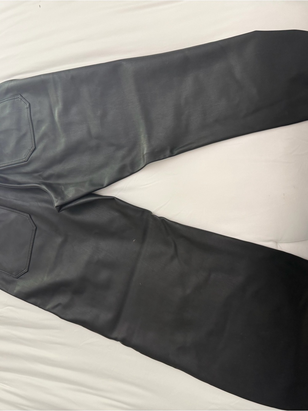 Anthropologie Maeve The Colette Black Faux Leather Pants